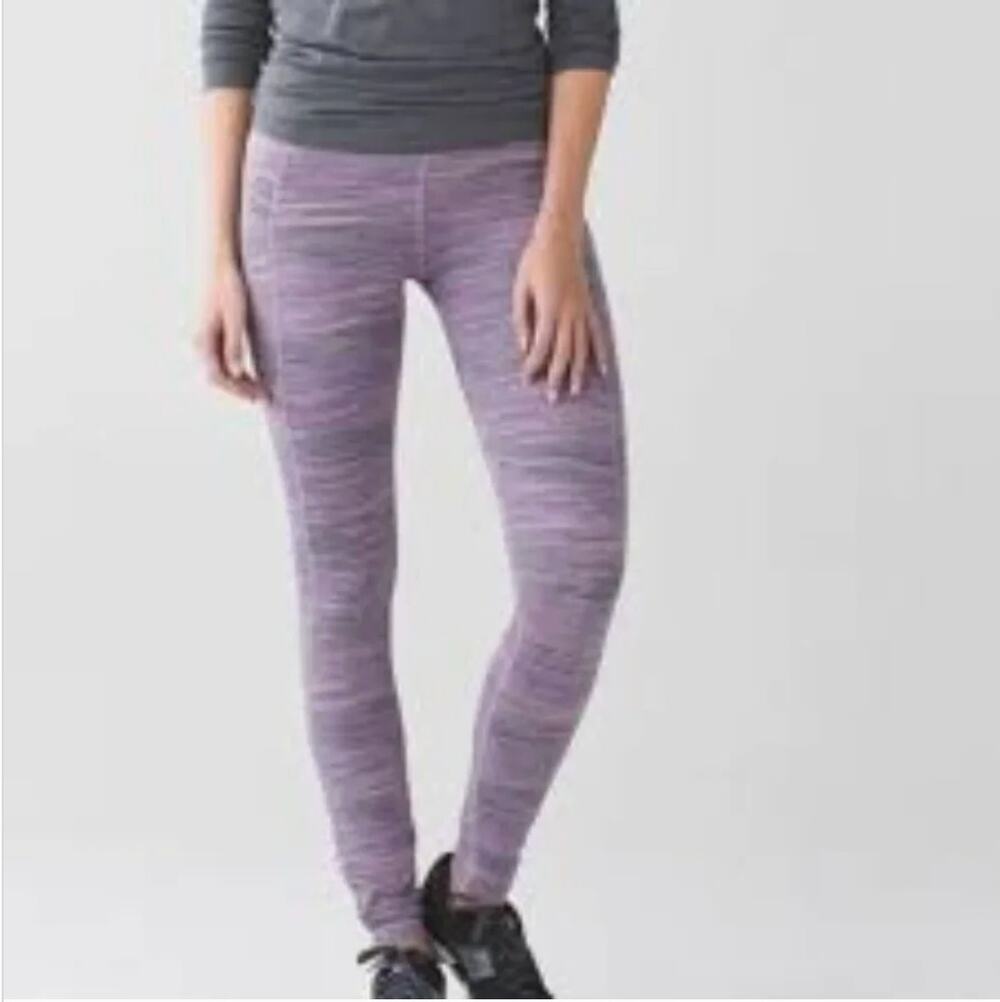 Lululemon High Times Leggings Space Dye Tender Violet Size 4